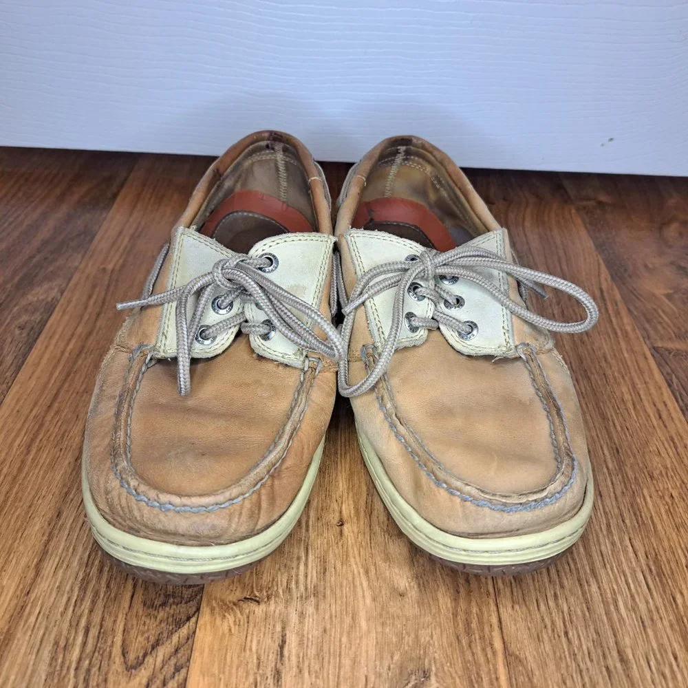 Sperry Top Siders Boat Shoes Tan Size 8